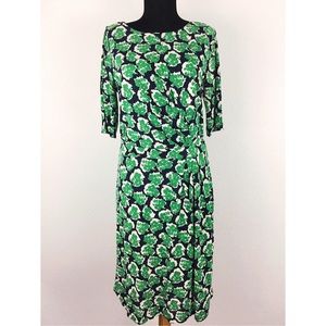 Boden Drape Front Jersey Dress Sz 8